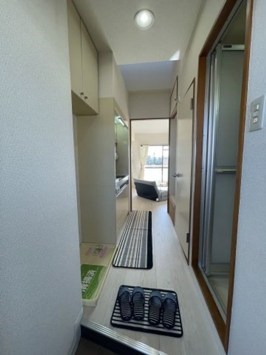 内海小柳マンションの玄関