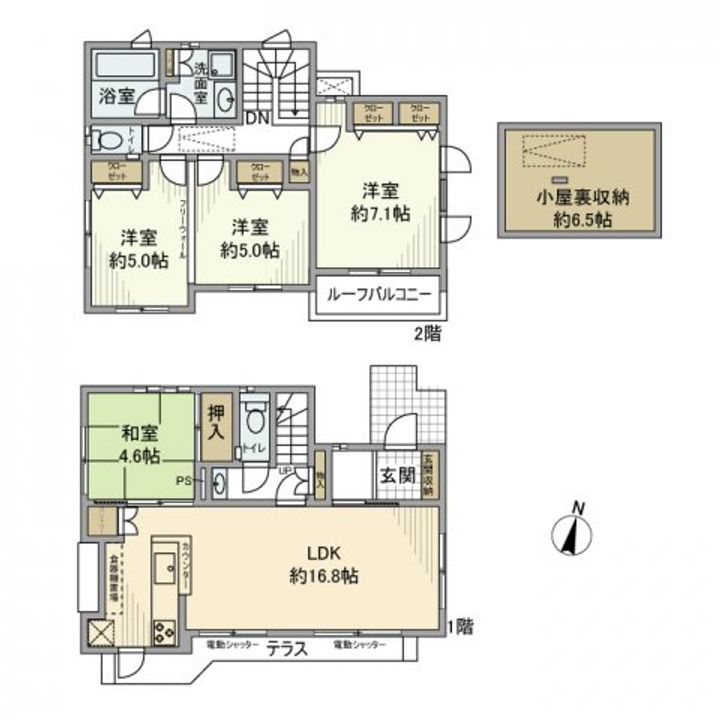 東京都杉並区下井草3(一戸建)の賃貸物件の間取り