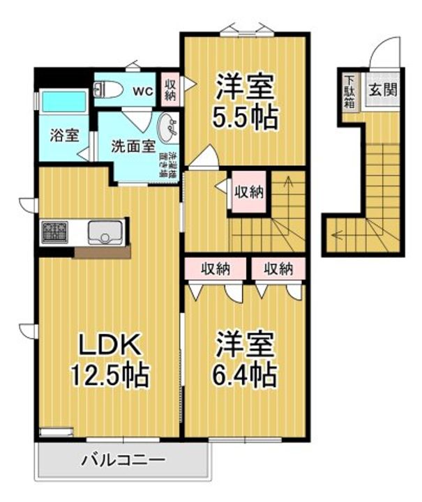 アリシャAの間取り