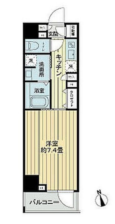 東京都目黒区上目黒2(マンション)の賃貸物件の間取り