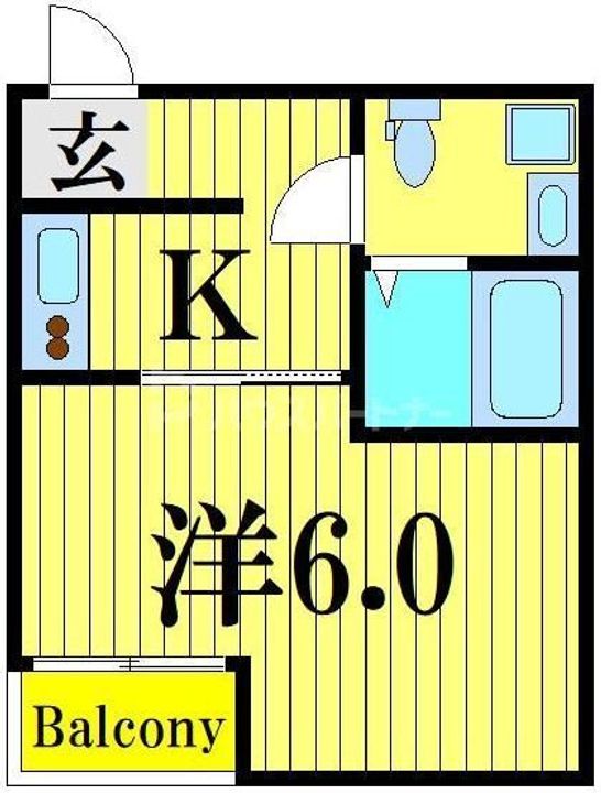 ボヌール蒲生の間取り