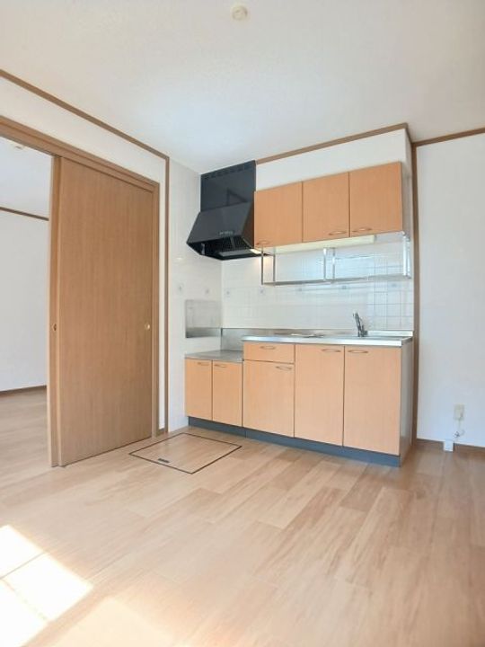 栃木県佐野市堀米町(アパート)の賃貸物件のキッチン