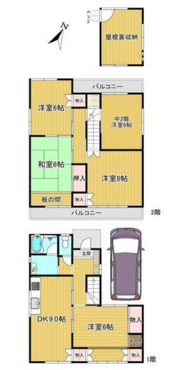 埼玉県さいたま市桜区町谷2(一戸建)の賃貸物件の間取り