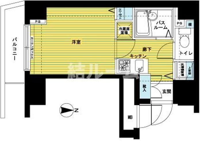 東京都新宿区下落合4(マンション)の賃貸物件の間取り