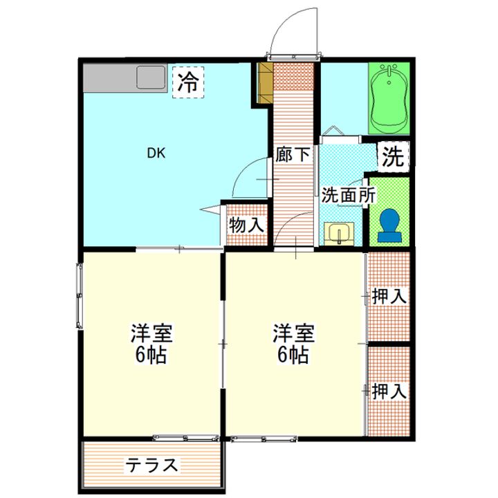 ソフィア那珂の間取り