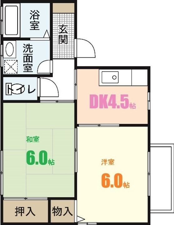 弥生荘の間取り