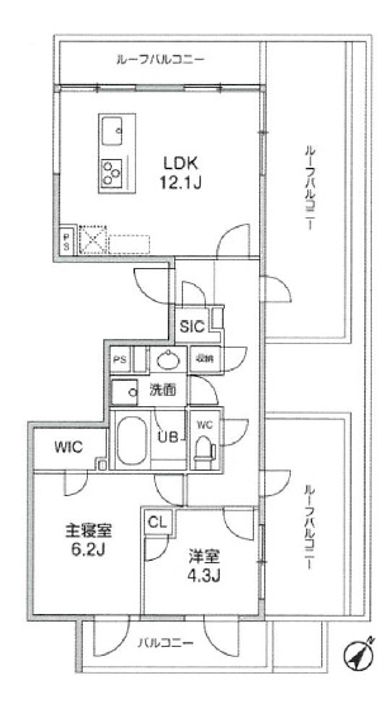 コンポジット渋谷初台の間取り