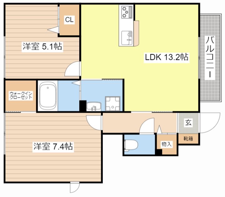 ShaMaison Ogimichiの間取り