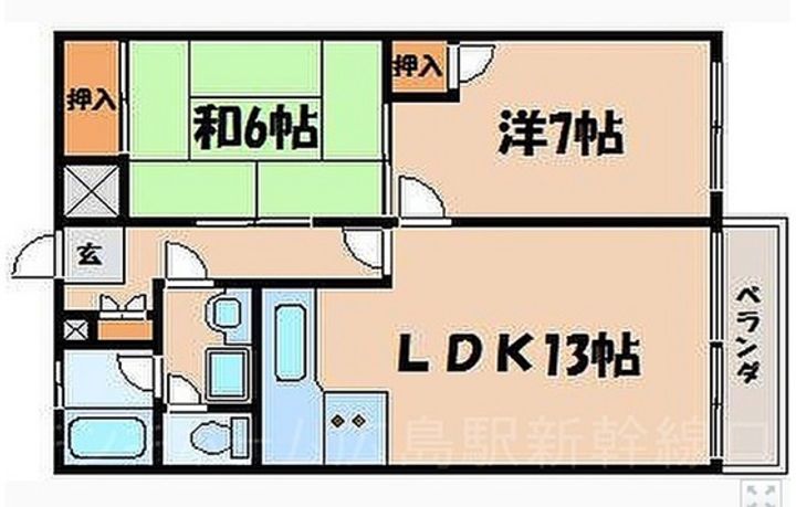 サンピア牛田の間取り