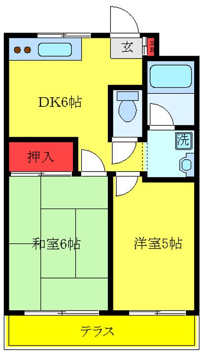 メゾンドクレールの間取り