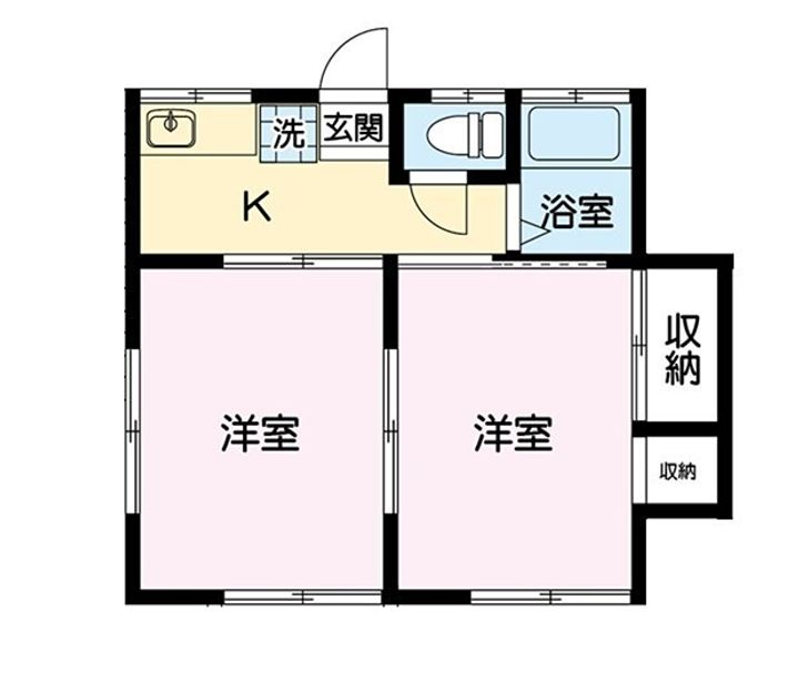 新里コーポの間取り