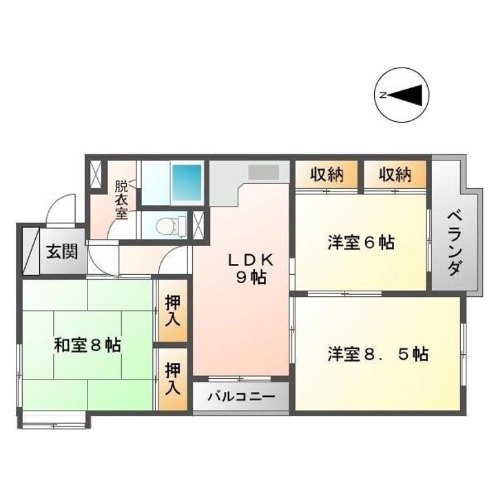 プレジデント福乃宮の間取り