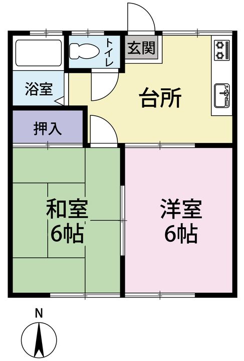 寿ハイムの間取り
