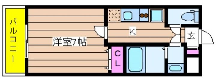 ルクレール中崎の間取り