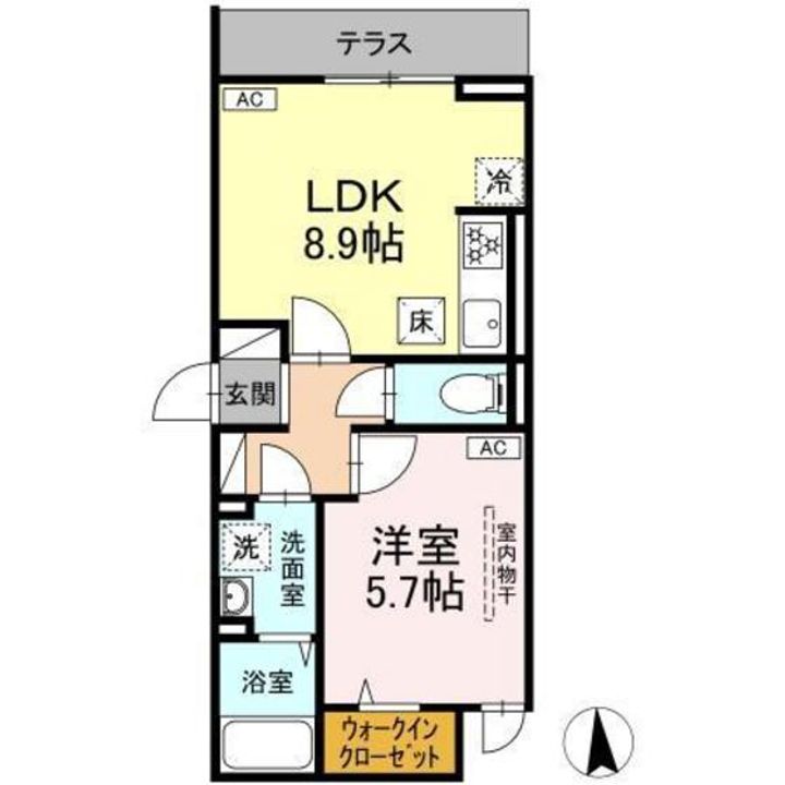 D Paina 旭町の間取り