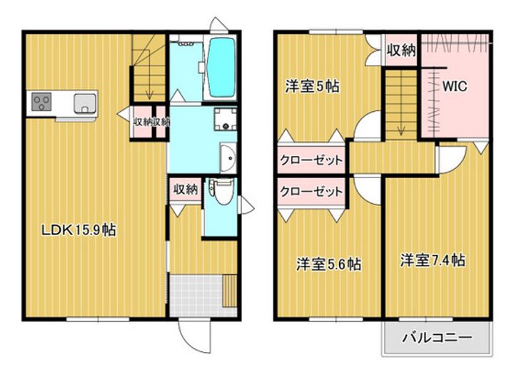 広島県広島市安佐南区上安4(一戸建)の賃貸物件の間取り