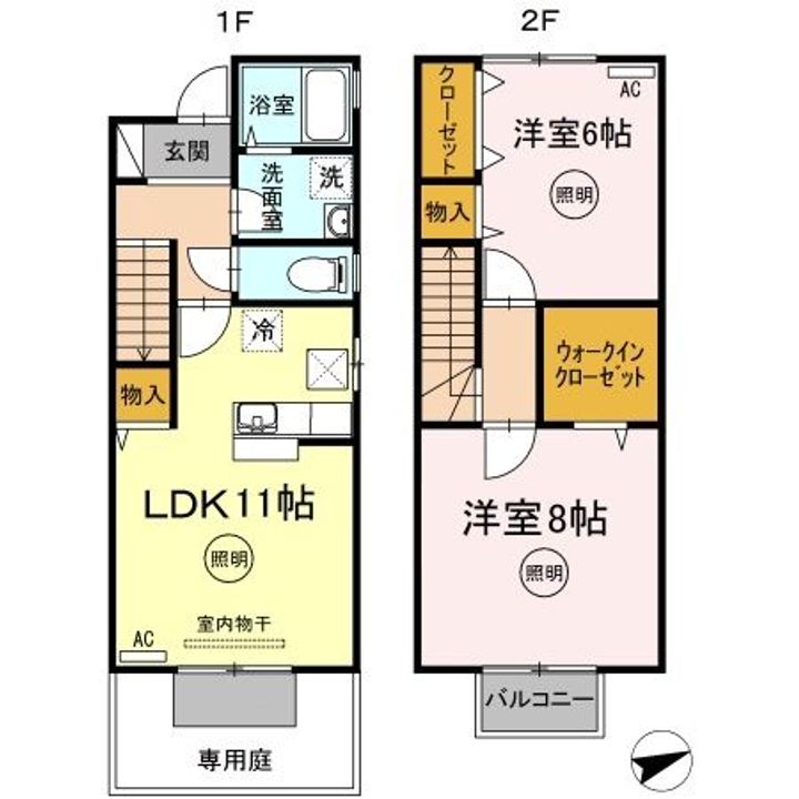 香川県高松市東山崎町(一戸建)の賃貸物件の間取り