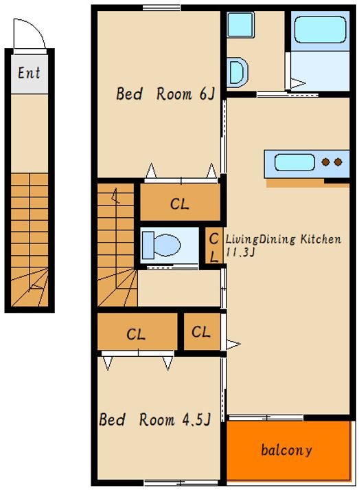 アンリコートIIの間取り