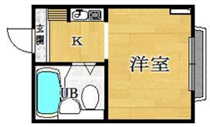 大阪府大阪市東住吉区西今川3(マンション)の賃貸物件の間取り