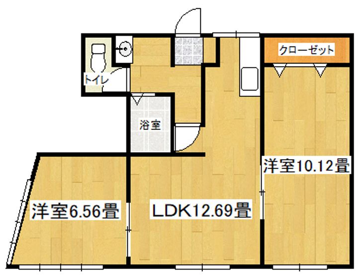 清光ハイツの間取り