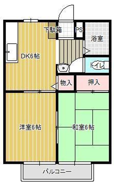 ハイツ池園の間取り