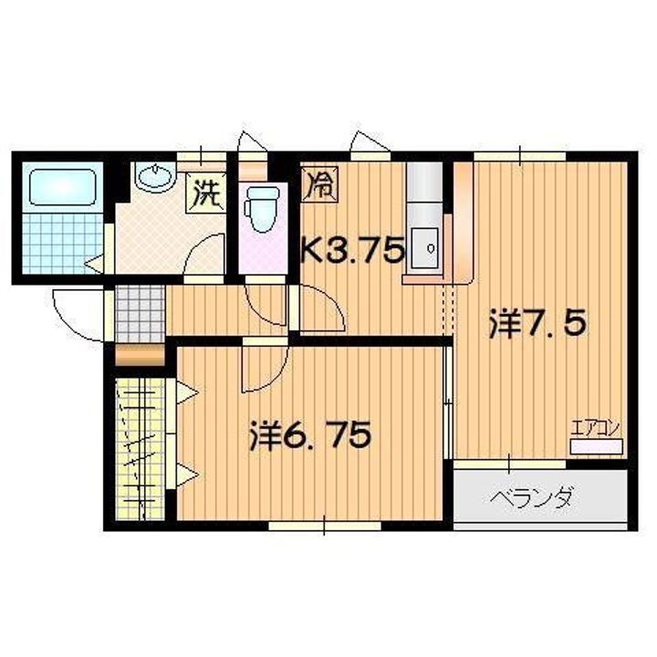 パッセル Aの間取り