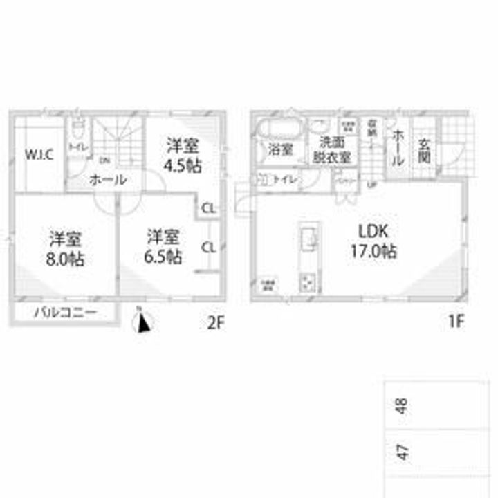 兵庫県姫路市辻井6(一戸建)の賃貸物件の間取り