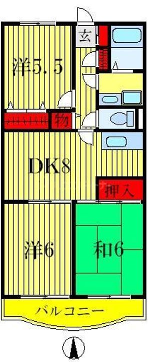 アルシオン西水元の間取り