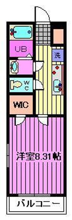 埼玉県さいたま市桜区西堀2(マンション)の賃貸物件の間取り