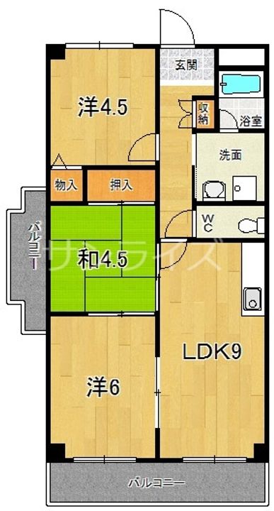 ファミリーハイツ河野の間取り