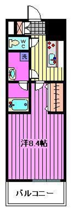 埼玉県さいたま市浦和区仲町1(マンション)の賃貸物件の間取り