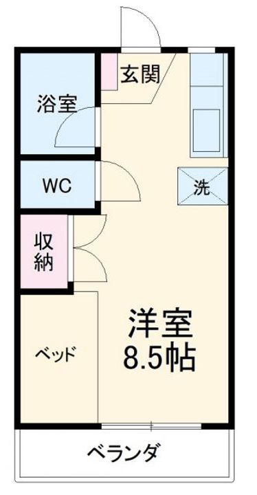 アネックス中川Cの間取り