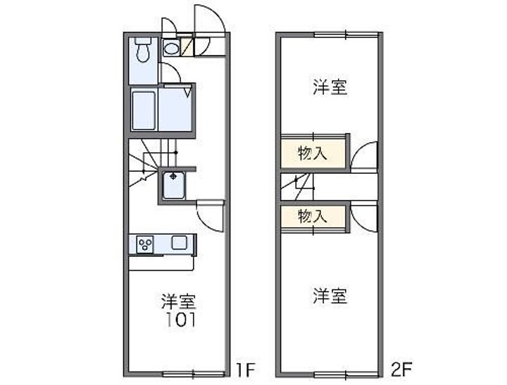 静岡県湖西市吉美(アパート)の賃貸物件の間取り