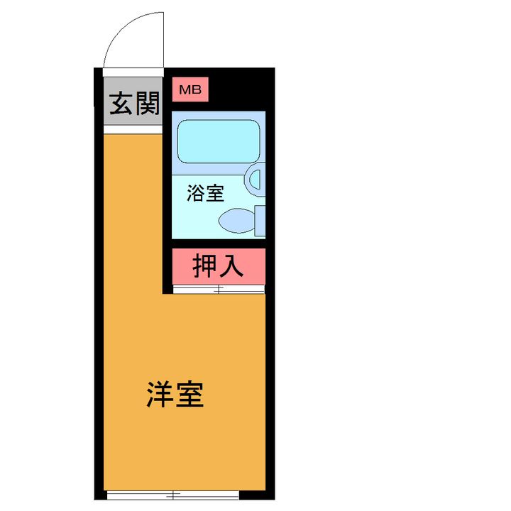 ドミトリ市川の間取り