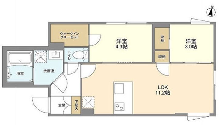 ウェルスクエア方南町IIの間取り