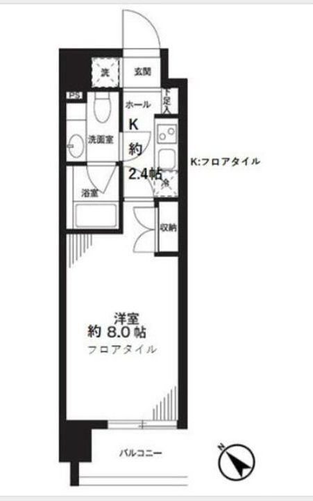 埼玉県川口市東川口4(マンション)の賃貸物件の間取り