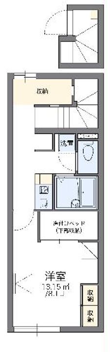 レオパレスすとりーとビーツIIの間取り