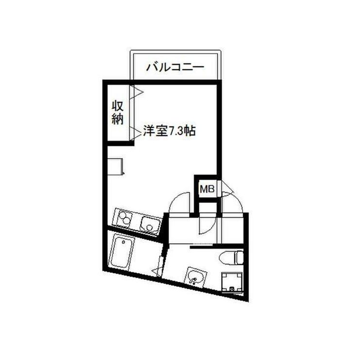 兵庫県神戸市垂水区塩屋町3(アパート)の賃貸物件の間取り