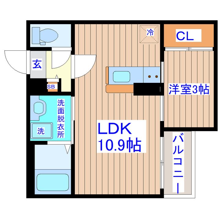 REGALEST R 卸町の間取り