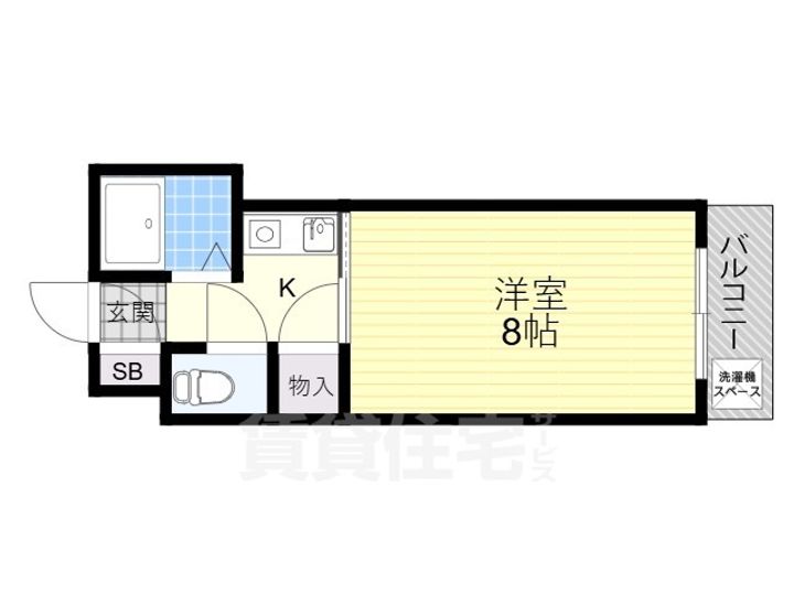 大阪府寝屋川市下神田町(マンション)の賃貸物件の間取り