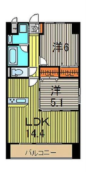 埼玉県川口市西川口3(マンション)の賃貸物件の間取り