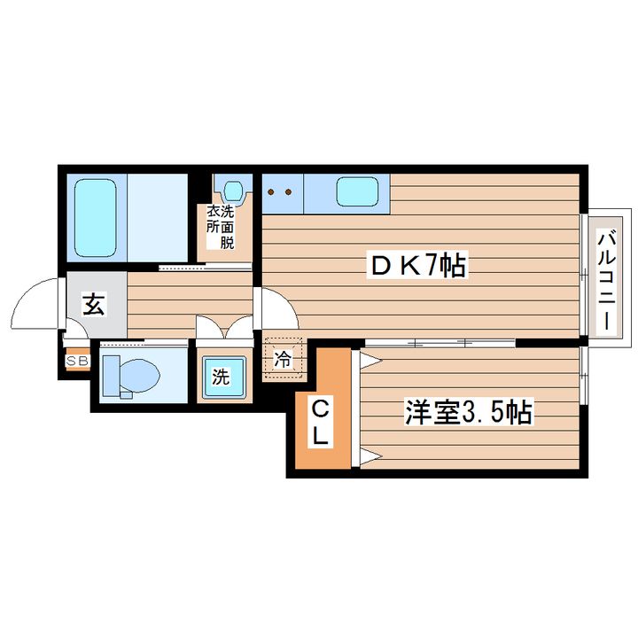 カルムBの間取り
