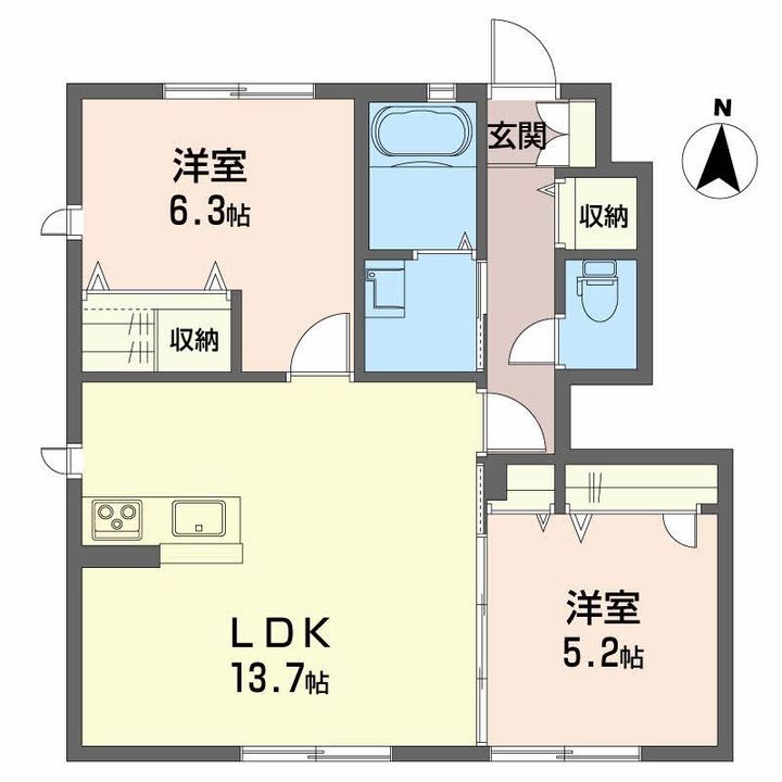 シャーメゾン フォルトゥーナの間取り