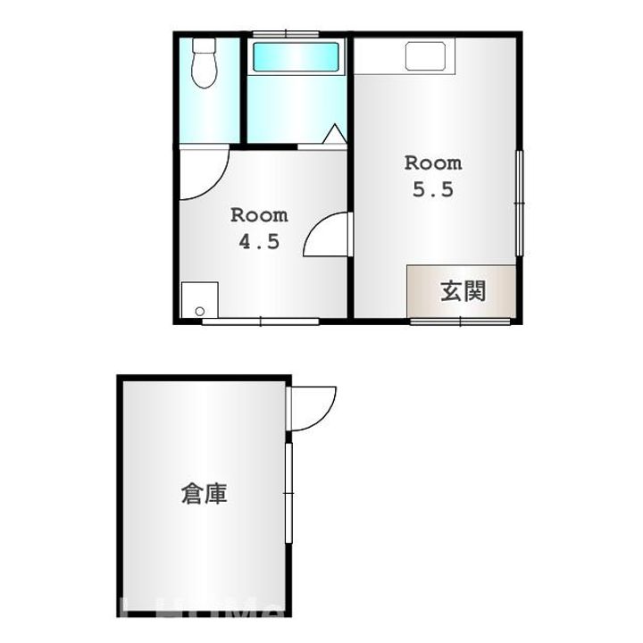 群馬県前橋市六供町1(一戸建)の賃貸物件の間取り