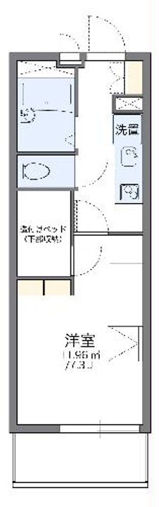レオパレスRiver Landの間取り
