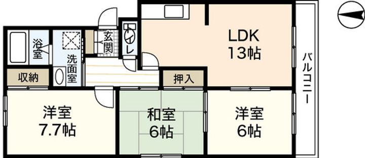 レジデンスSHの間取り