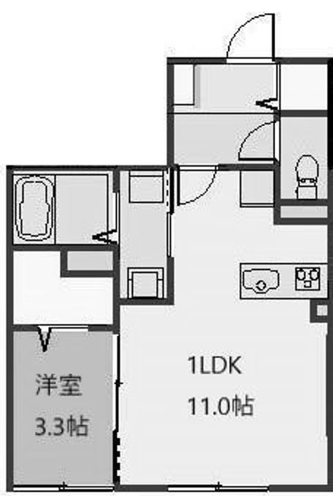 埼玉県加須市花崎3(アパート)の賃貸物件の間取り