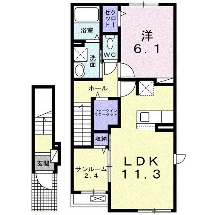 ベル ヴィオラ ドゥの間取り