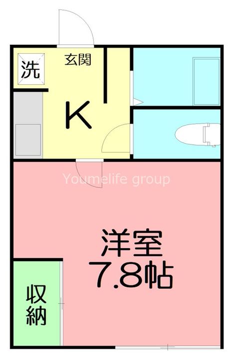 神奈川県秦野市鶴巻南4(アパート)の賃貸物件の間取り