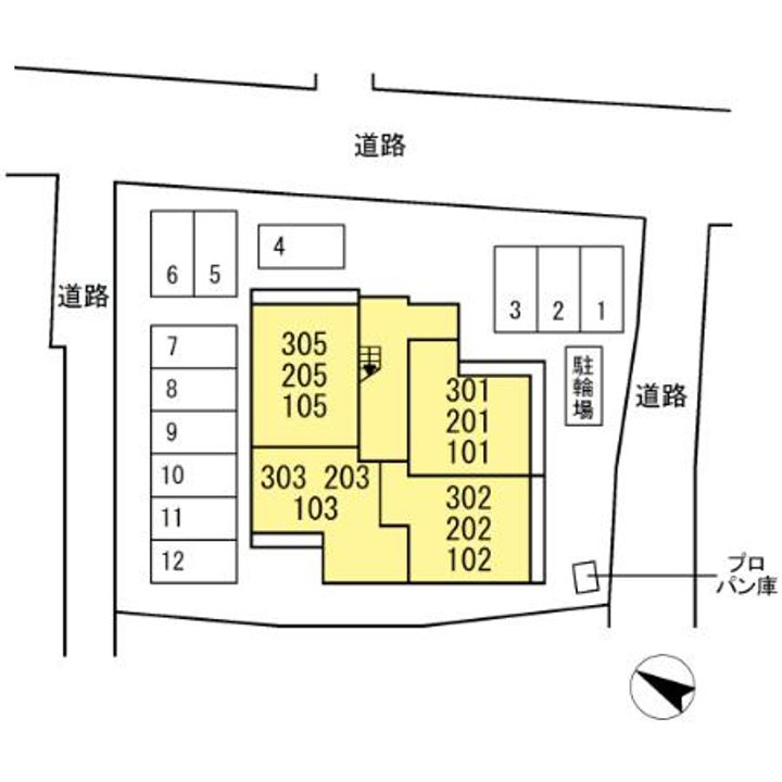 群馬県高崎市下小鳥町(アパート)の賃貸物件のその他画像